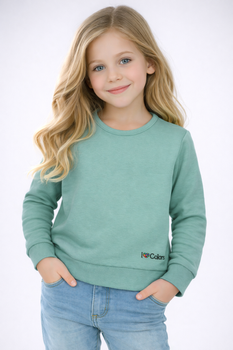 Bluza dresowa dziewczęca z długim rękawem