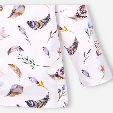 Bluzka dziewczęca z długim rękawem.