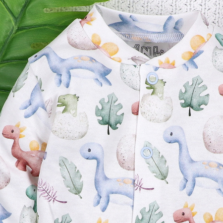 Kaftanik niemowlęcy DINO EXPLORER z bawełny organicznej