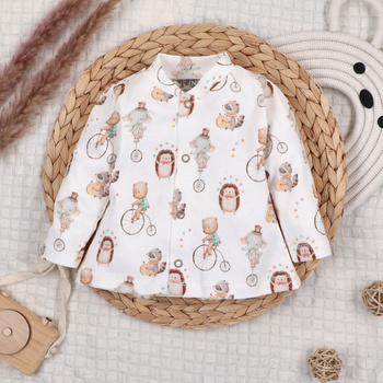 Kaftanik niemowlęcy CIRCUS z bawełny organicznej