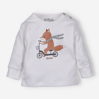 Bluzka niemowlęca CUTE CARS z bawełny organicznej dla chłopca