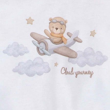 Body niemowlęce SKY JOURNEY z bawełny organicznej 