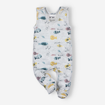 Śpiochy niemowlęce Rybki NINI z bawełny organicznej dla dziewczynki