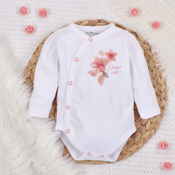 Body kopertowe KOLOROWE KWIATKI z bawełny organicznej