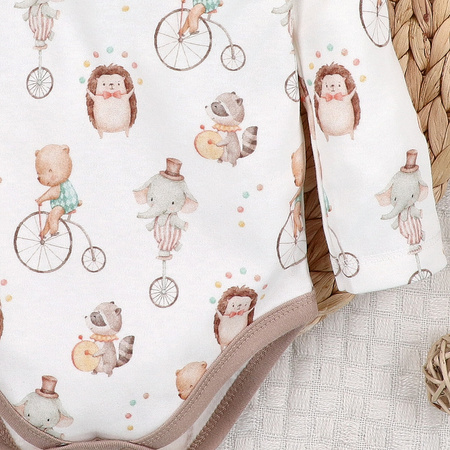 Body niemowlęce CIRCUS z bawełny organicznej