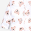 Pajac niemowlęcy SWEET BEARS z bawełny organicznej 