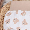 Półśpiochy niemowlęce SWEET BEARS z bawełny organicznej 