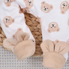 Półśpiochy niemowlęce SWEET BEARS z bawełny organicznej 