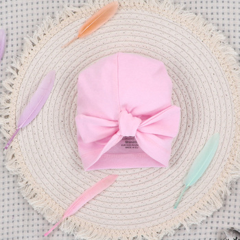 Czapka niemowlęca HAPPY ANIMALS z bawełny organicznej