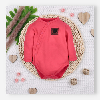 Malinowe body kopertowe SŁODKA KOALA z bawełny organicznej