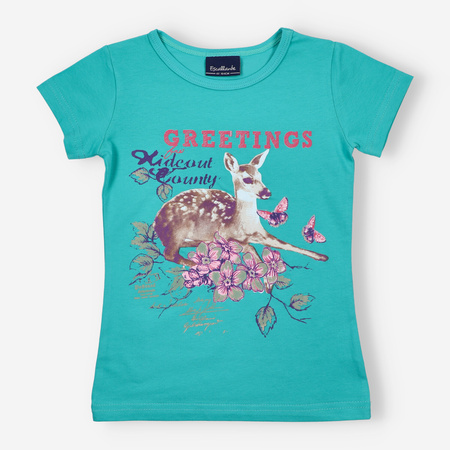 T-shirt dziewczęcy z krótkim rękawem