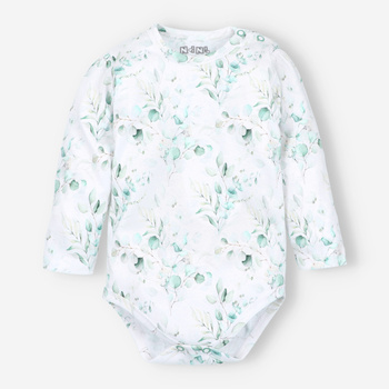Body niemowlęce AROMATYCZNE LISTKI z bawełny organicznej dla dziewczynki