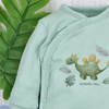 Pajac niemowlęcy DINO EXPLORER z bawełny organicznej 