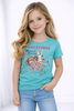 T-shirt dziewczęcy z krótkim rękawem