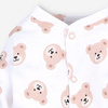 Pajac niemowlęcy SWEET BEARS z bawełny organicznej 