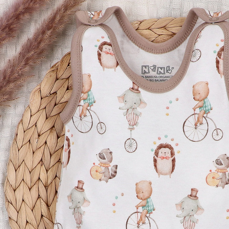 Śpiochy niemowlęce CIRCUS z bawełny organicznej