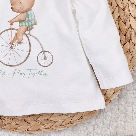 Bluzka niemowlęca CIRCUS z bawełny organicznej 