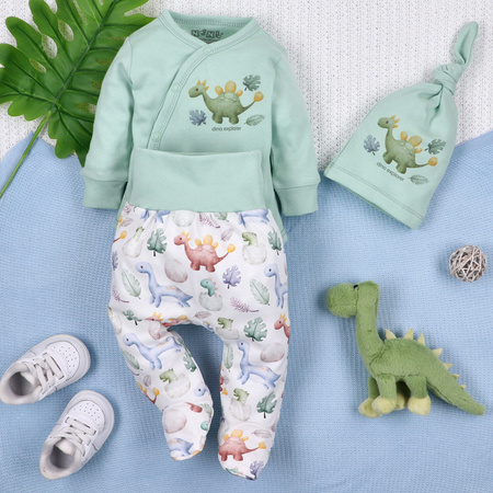 Body kopertowe DINO EXPLORER z bawełny organicznej