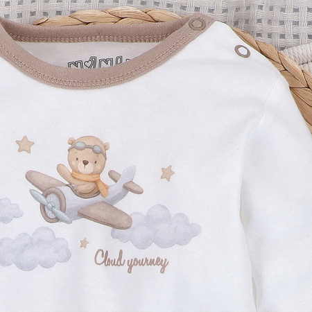 Body niemowlęce SKY JOURNEY z bawełny organicznej 
