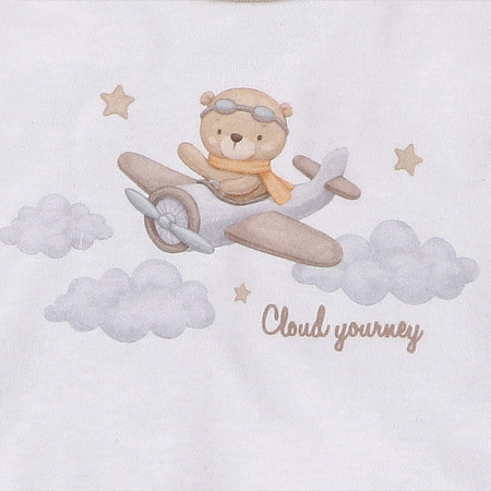 Bluzka niemowlęca SKY JOURNEY z bawełny organicznej 