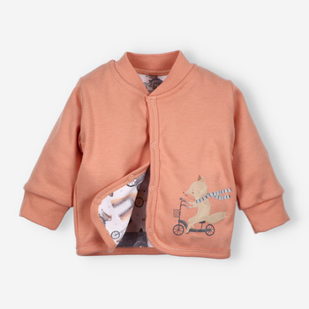 Dwuwarstwowa bluza niemowlęca CUTE CARS z bawełny organicznej dla chłopca