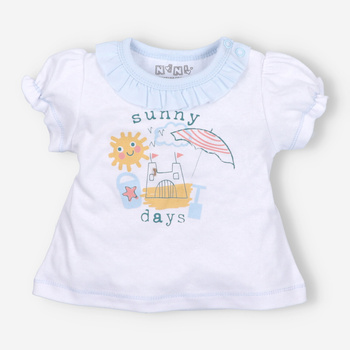 T-shirt niemowlęcy SUNNY z bawełny organicznej dla dziewczynki