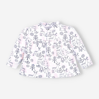 Kaftanik niemowlęcy JELONKI z bawełny organicznej dla dziewczynki