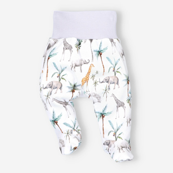 Półśpiochy niemowlęce SAFARI ADVENTURE z bawełny organicznej dla chłopca