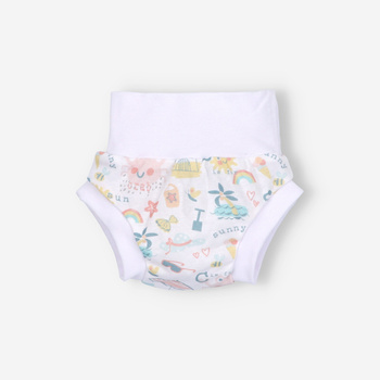 Bloomersy niemowlęce SUNNY z bawełny organicznej dla dziewczynki