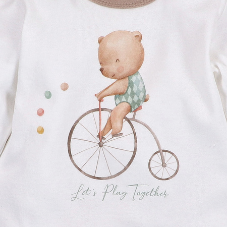 Bluzka niemowlęca CIRCUS z bawełny organicznej 