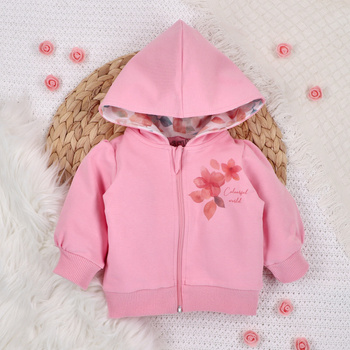 Dziecięca bluza dresowa KOLOROWE KWIATKI z bawełny organicznej