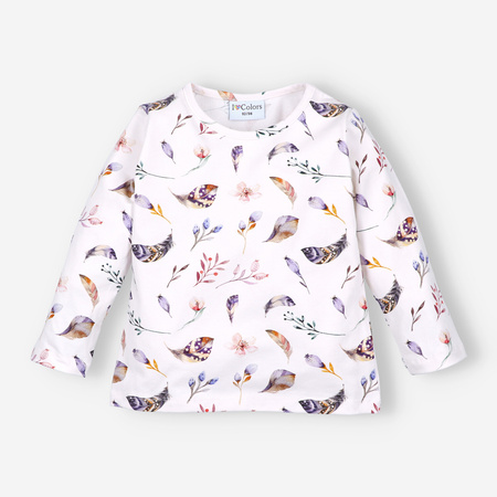 Bluzka dziewczęca z długim rękawem.