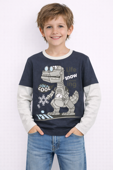 Bluzka chłopięca z długim rękawem