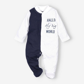 Pajac niemowlęcy z bawełny organicznej dla dziewczynki