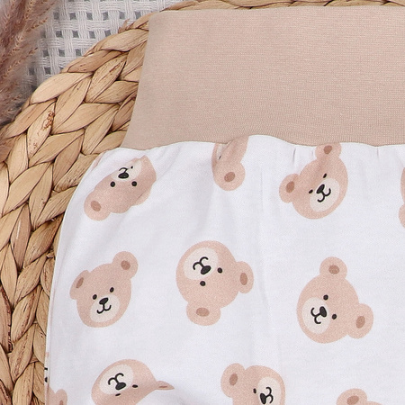 Półśpiochy niemowlęce SWEET BEARS z bawełny organicznej 