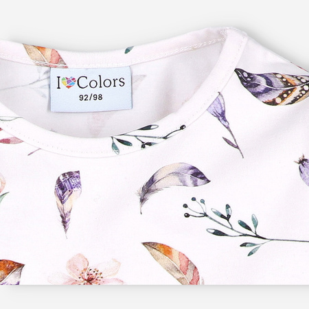 Bluzka dziewczęca z długim rękawem.