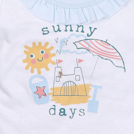 T-shirt niemowlęcy SUNNY z bawełny organicznej dla dziewczynki