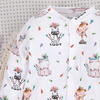 Pajac niemowlęcy HAPPY ANIMALS z bawełny organicznej 