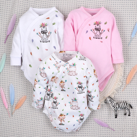 Body kopertowe HAPPY ANIMALS z bawełny organicznej 