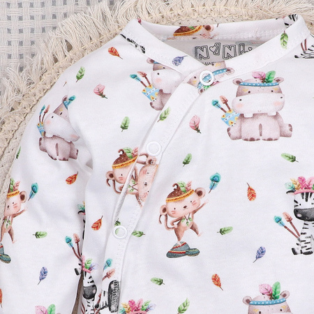 Body kopertowe HAPPY ANIMALS z bawełny organicznej 