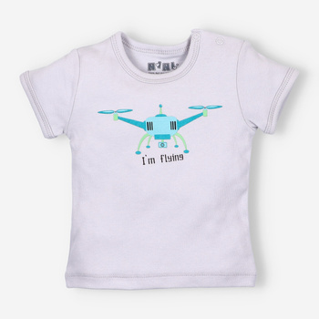 T-shirt niemowlęcy  DRONE z bawełny organicznej dla chłopca