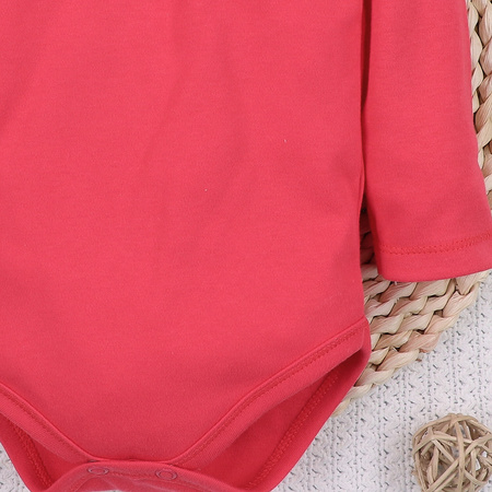 Malinowe body niemowlęce SŁODKA KOALA z bawełny organicznej