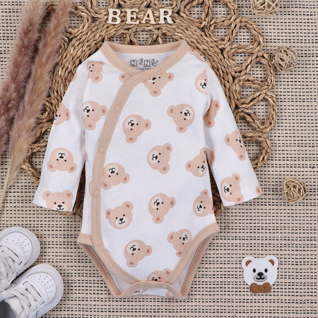 Komplet niemowlęcy SWEET BEARS z bawełny organicznej NINI