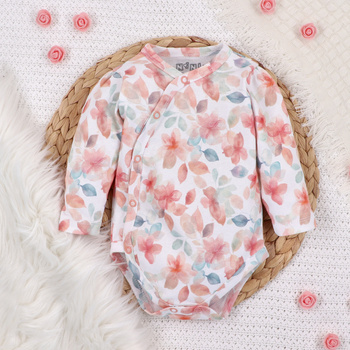 Body kopertowe KOLOROWE KWIATKI z bawełny organicznej