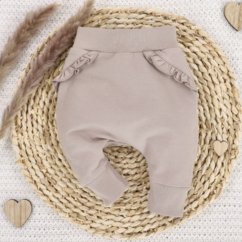 Dziewczęce spodnie dresowe z bawełny organicznej