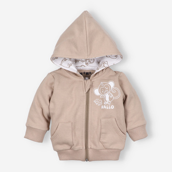 Bluza niemowlęca ZOO z bawełny organicznej dla chłopca