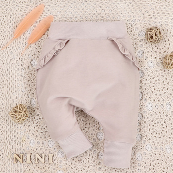 Dziewczęce spodnie dresowe z bawełny organicznej