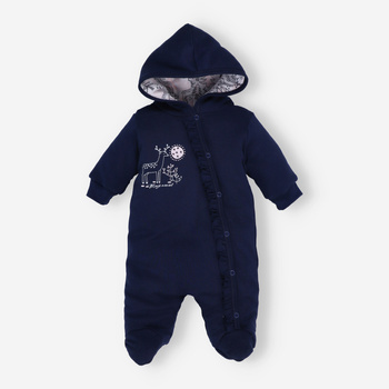 Kombinezon niemowlęcy JELONKI z bawełny organicznej dla dziewczynki