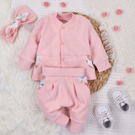Dziecięca bluza dresowa KOLOROWE KWIATKI z bawełny organicznej 