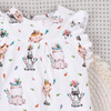 Śpiochy niemowlęce HAPPY ANIMALS  z bawełny organicznej 